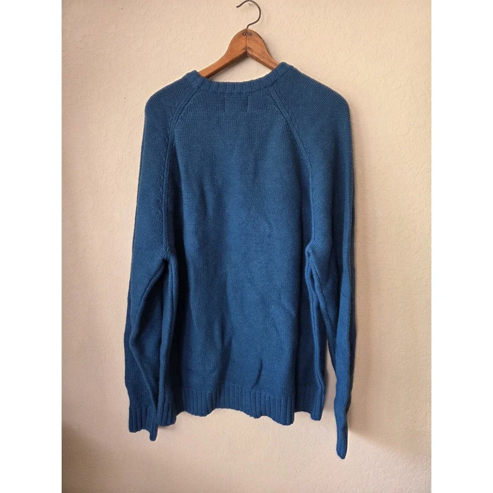 Old Navy Teal Men Size XXL Knit Long Sleeve‎ Preppy Pullover Sweater NEW
